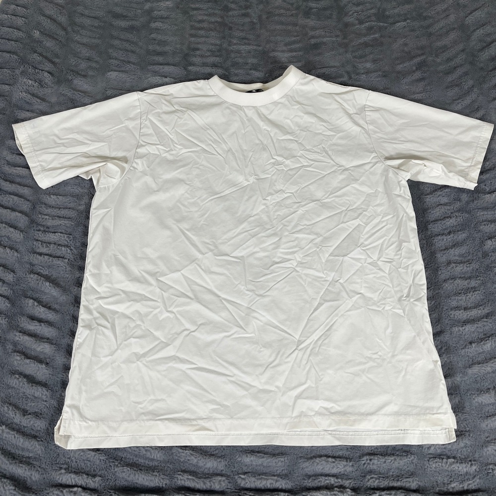 Theia White Nylon Blend Tech Short Sleeve T-Shirt Mens XL‎ TBDST002 Gorpcore